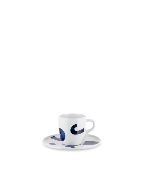 Itsumo - Yunoki ware Default Title Set of mocha cup with saucer. 4 pieces Alessi
