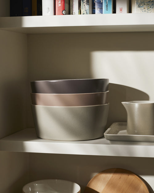 Tonale Light Grey Salad serving bowl Alessi 1