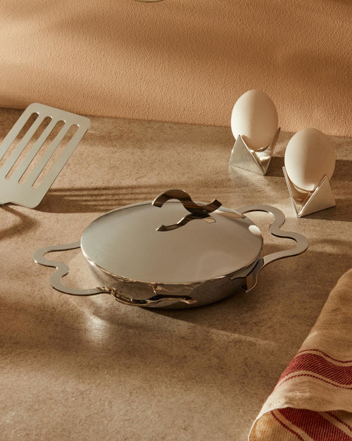 Tegamino Default Title Egg pan with two handles Alessi 1