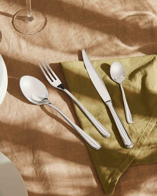 Caccia knife hollow handle Cutlery set 24 pieces Alessi 1