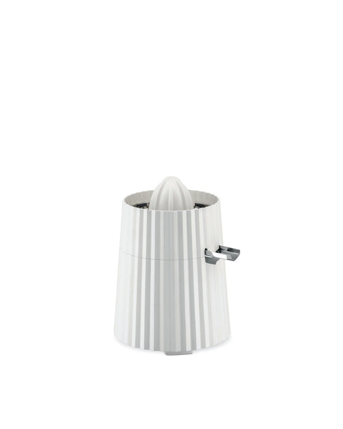 Plissé white Electric citrus-squeezer. British plug Alessi 3