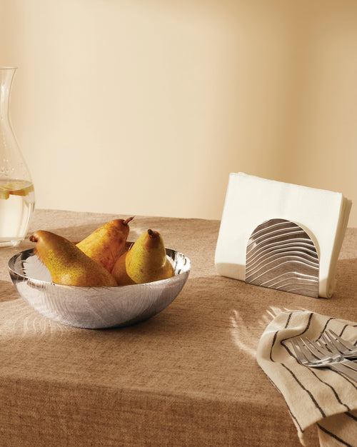 Veneer steel Napkin holder Alessi 1