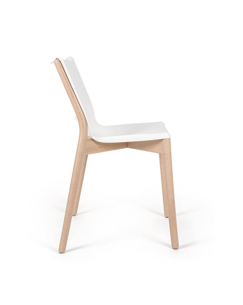 Poêle Collection white Monoshell chair Alessi 3