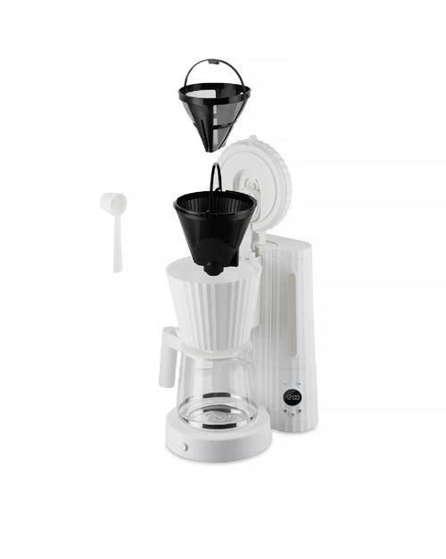 Plissé white Drip coffee maker. European plug. Alessi 5